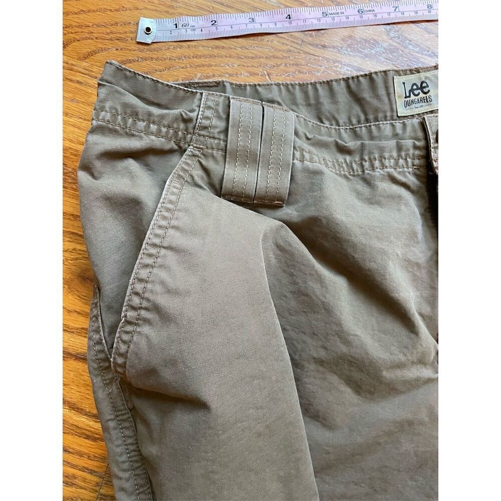 *3/$15 Lee Dungarees Men's Cargo Shorts Khaki Size 34 Casual Solid - Picture 10 of 10